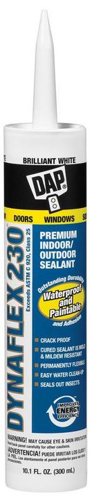 10.1 oz. Premium Indoor/Outdoor Elastomeric Caulk Sealant in White