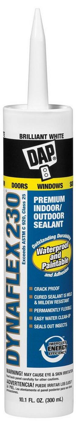 10.1 oz. Premium Indoor/Outdoor Elastomeric Caulk Sealant in White