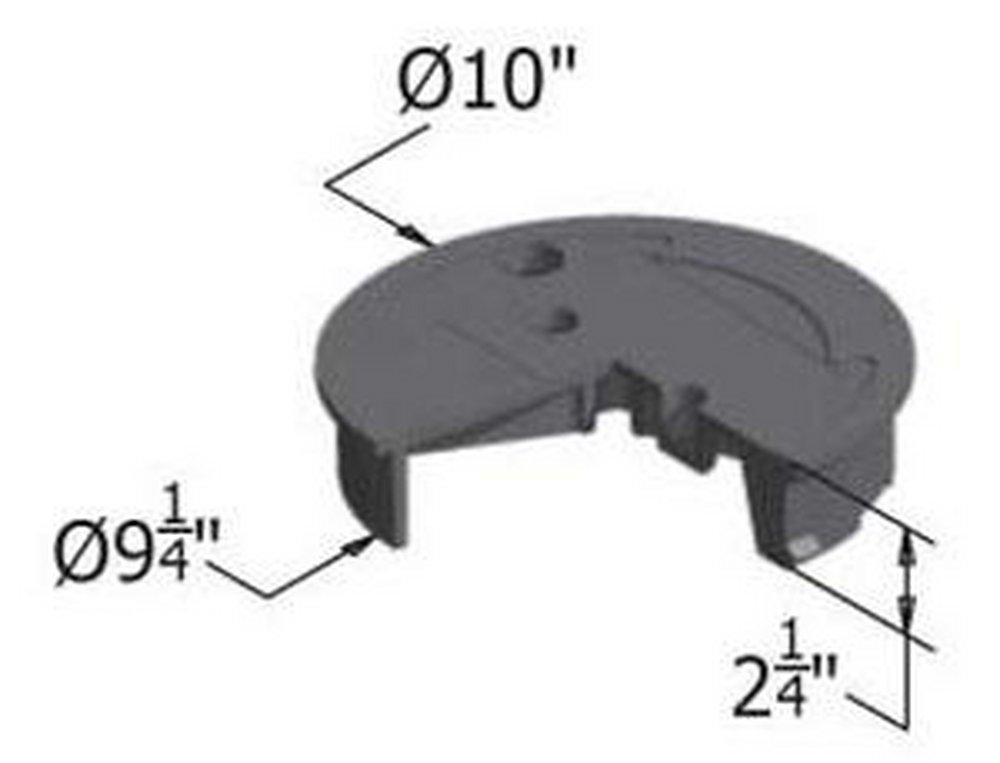 Carson Industries Green Round Sewer Lid in Green 