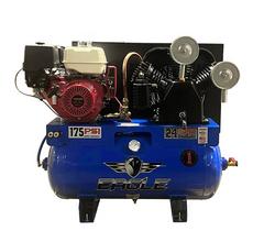 13 HP 30 Gal 175 Max Psi 24 CFM Two-Stage Truck Mount Gas Reciprocating Air Compressor Electric Start Honda Engine