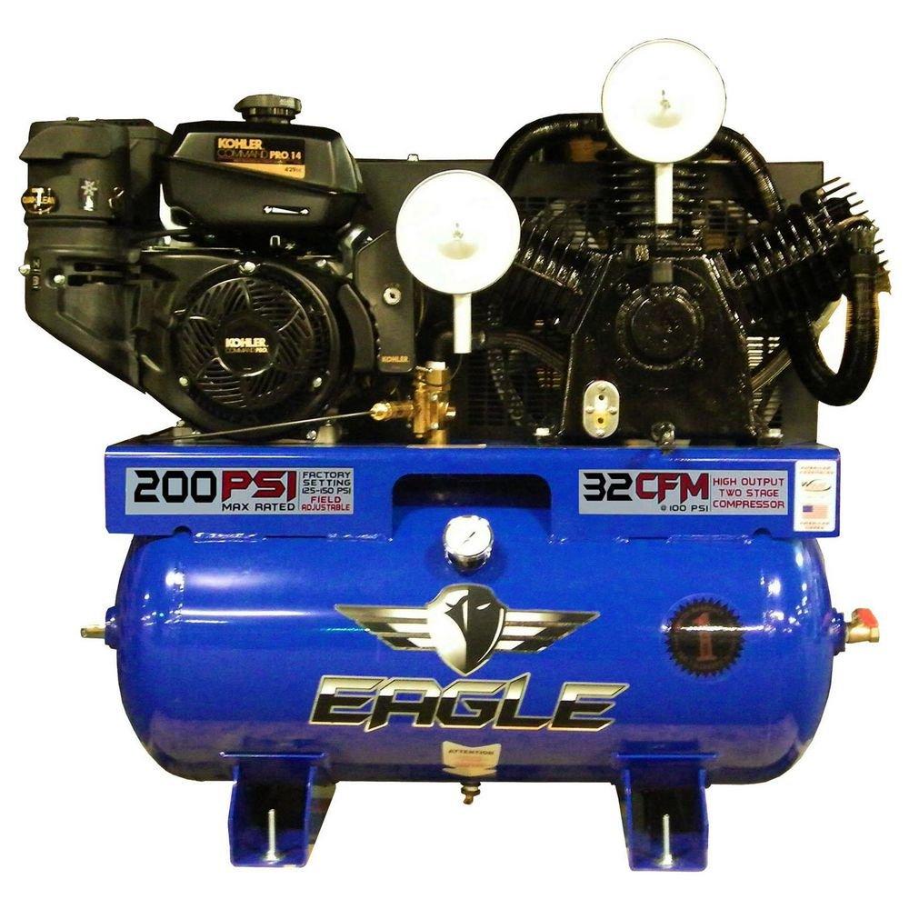14 Hp Kohler Pro Elec 2 Stage 32 Cfm Two Stage 