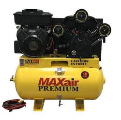 18 HP 55 Gal 170 Max PSI Single-Stage Truck Mount Gas Reciprocating Air Compressor