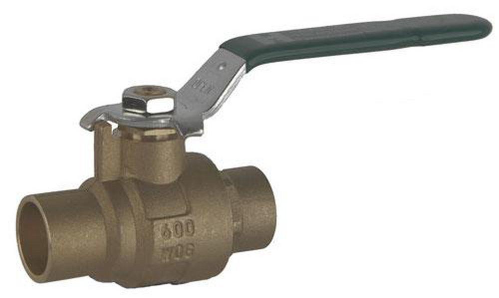 Hammond Valve Forged Brass Full Port Solder 600# Ball Valve 