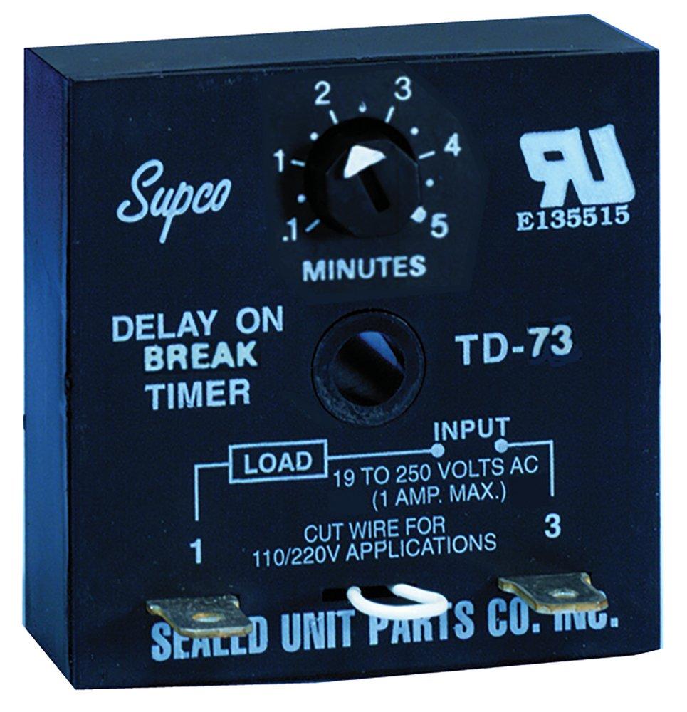 Supco Black Adjustable Time Delay 
