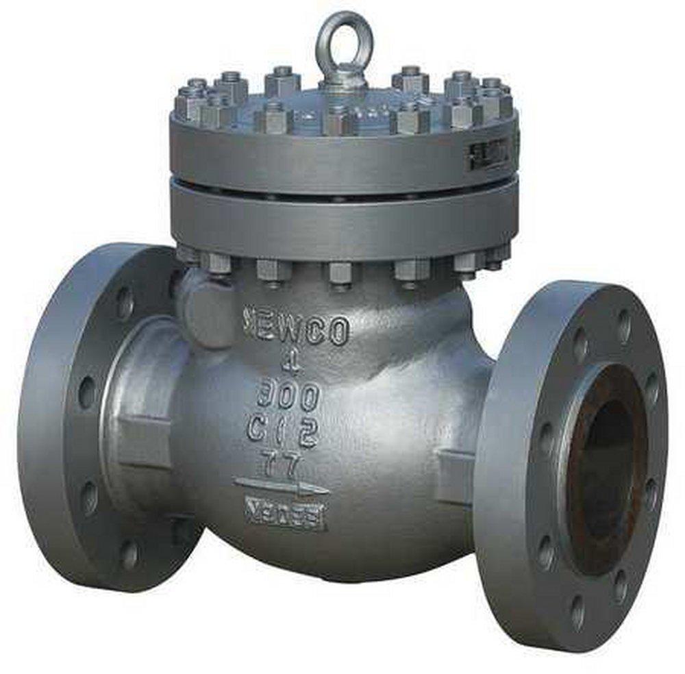 Newco Valves 300# RF FLG WCB T8 Swing Check Valve Carbon Steel Body, Trim 8, Bolted Cover 