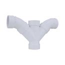 White PVC DWV 3-Piece Double Combination Wye (Fabricated) 