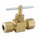 Dial Brass Compression x MPT Straight Needle Valve 