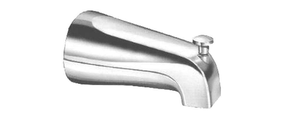 Pasco Polished Chrome Adjustable Tub Diverter Spout Die-Cast 