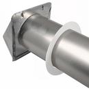 Deflecto Silver 4 in. Dryer Vent Hood 
