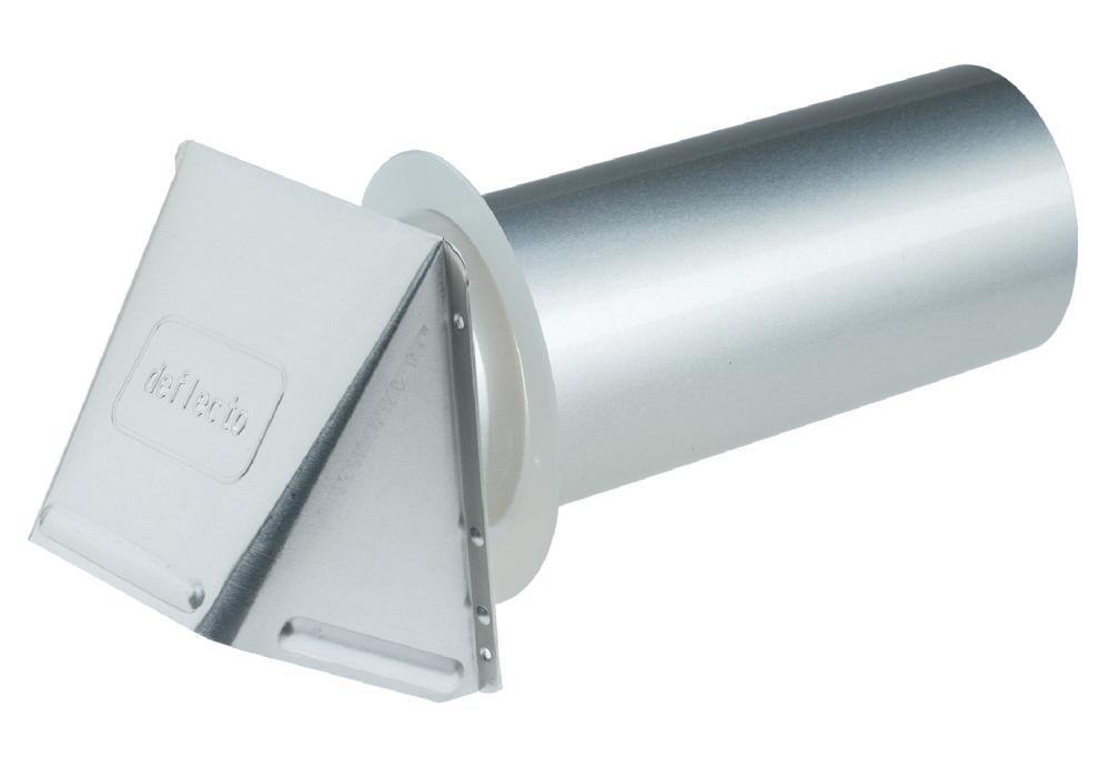 Deflecto Silver 4 in. Dryer Vent Hood 