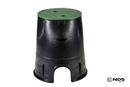 NDS Black 8-7/8 x 6-1/2 x 8-3/8 in. Valve Box in Black and Green 