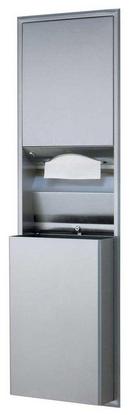 Wall Mount Paper Towel Dispenser/Receptacle Satin Stainless Steel