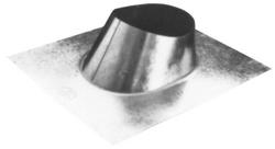 5 x 17 x 7-1/2 in. Galvanized Steel All Fuel Pipe Flashing