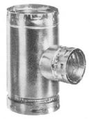 Gas Vent Tee 6 in. Aluminum Alloy and Galvanized Steel