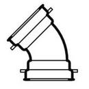 Star Pipe Products Push-On Ductile Iron C153 Short Body 45 Degree Bend 