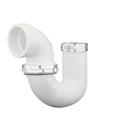 1-1/2 in. PVC DWV LA Pattern P-Trap with Chrome Nut (1-1/2 & 1-1/4 in.)