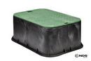 NDS Black Rectangle Extension Valve Box with Cover 