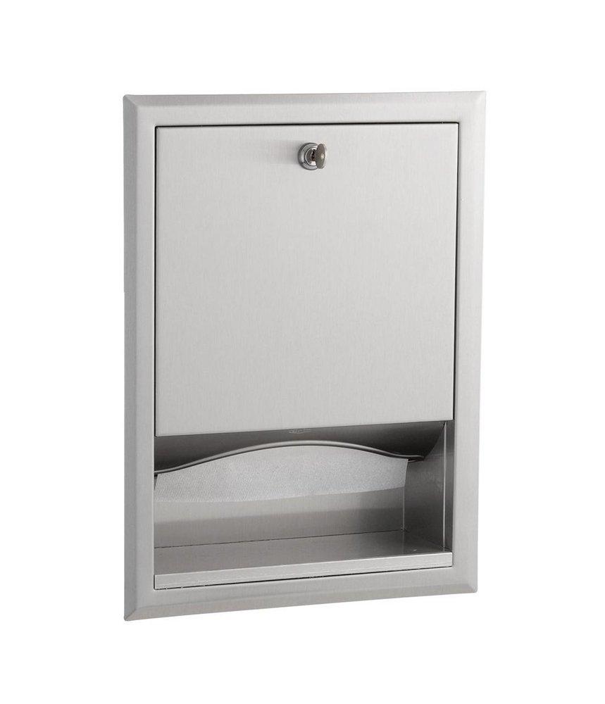 Bobrick Satin Stainless Steel Wall Mount Paper Towel Dispenser 