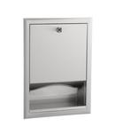 Bobrick Satin Stainless Steel Wall Mount Paper Towel Dispenser 