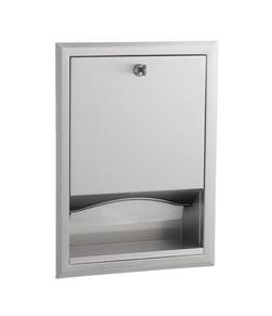 Wall Mount Paper Towel Dispenser in Satin Stainless Steel