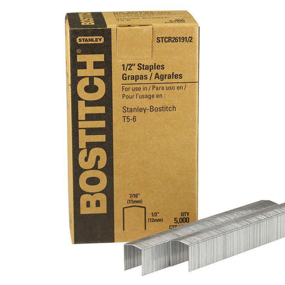 Stanley Bostitch Silver 1/2 x 7/16 in. Staple (Box of 5000) 