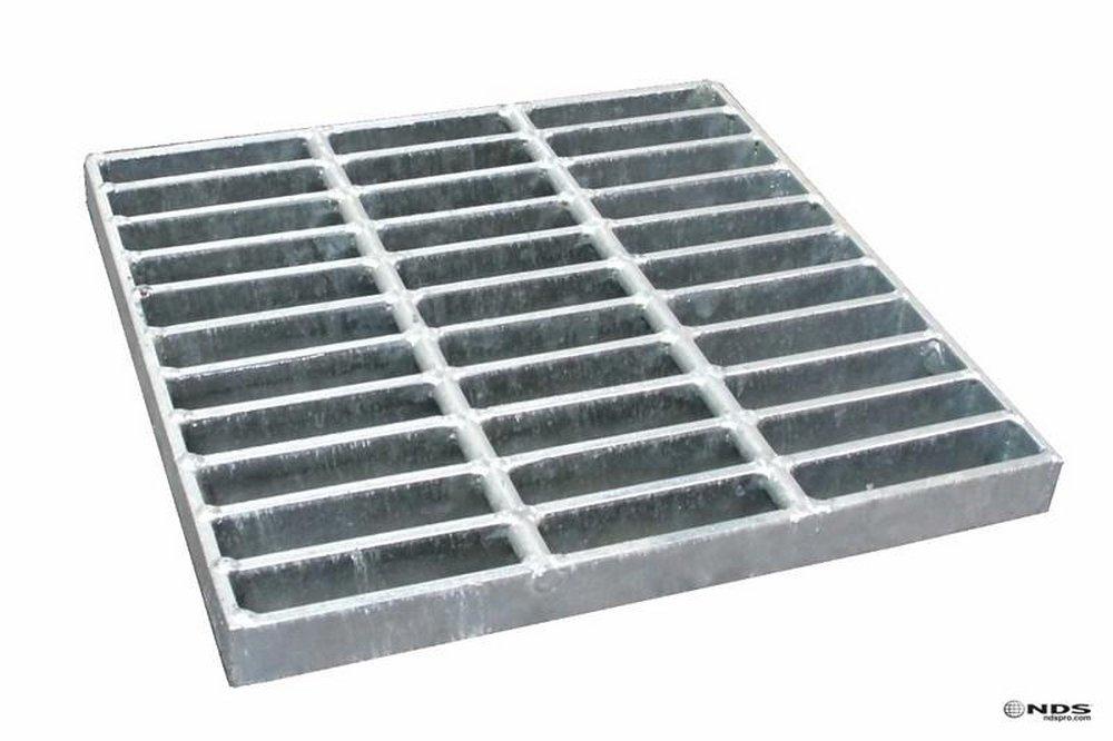 NDS Galvanized Square Grate Galvanized Steel 