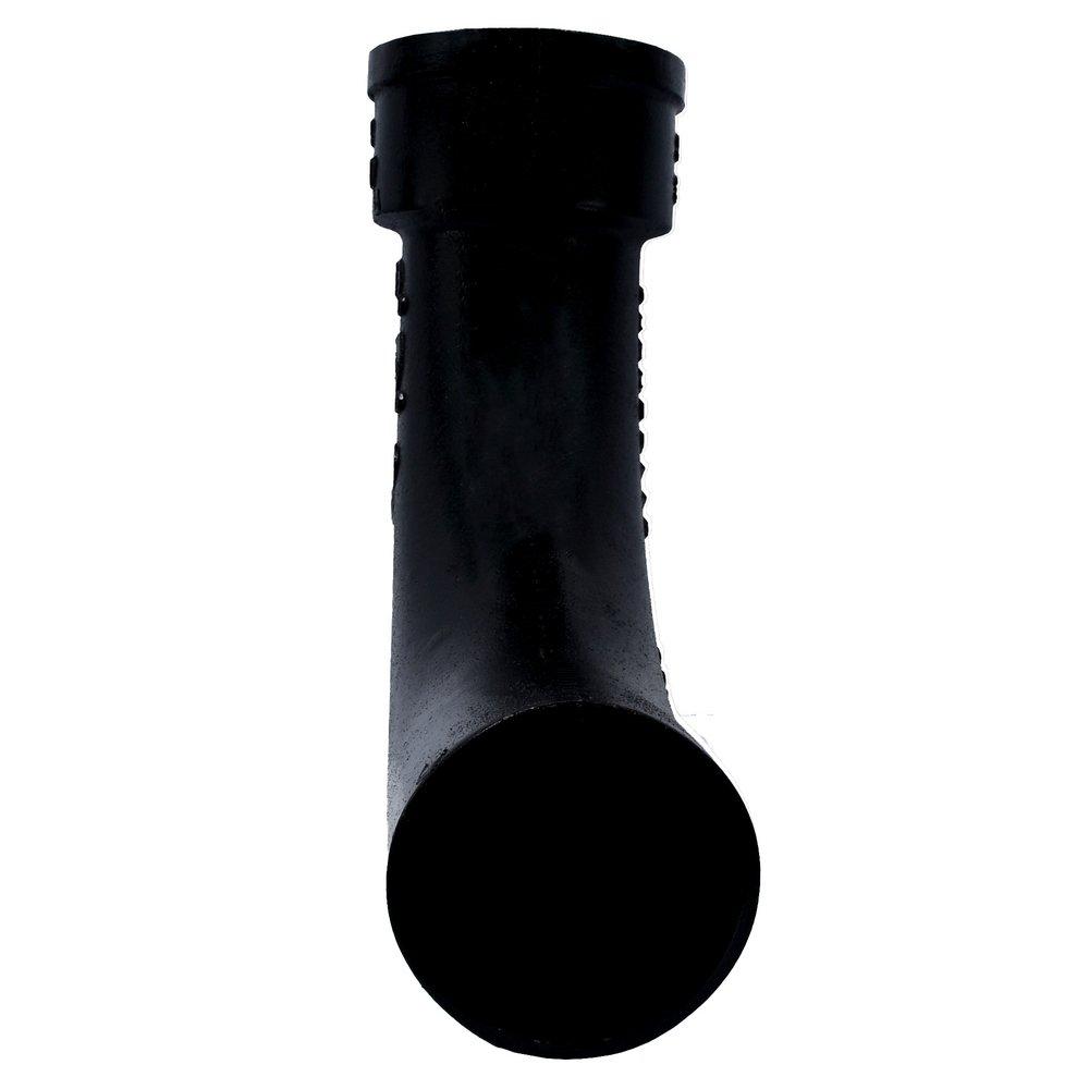 Black Hub x Spigot Service Cast Iron Long Sweep Bend 