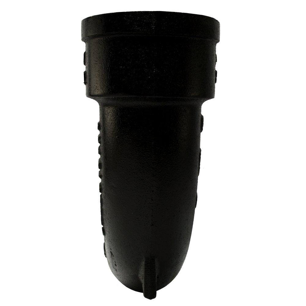 Black Hub x Spigot Service Cast Iron Long Sweep Bend 