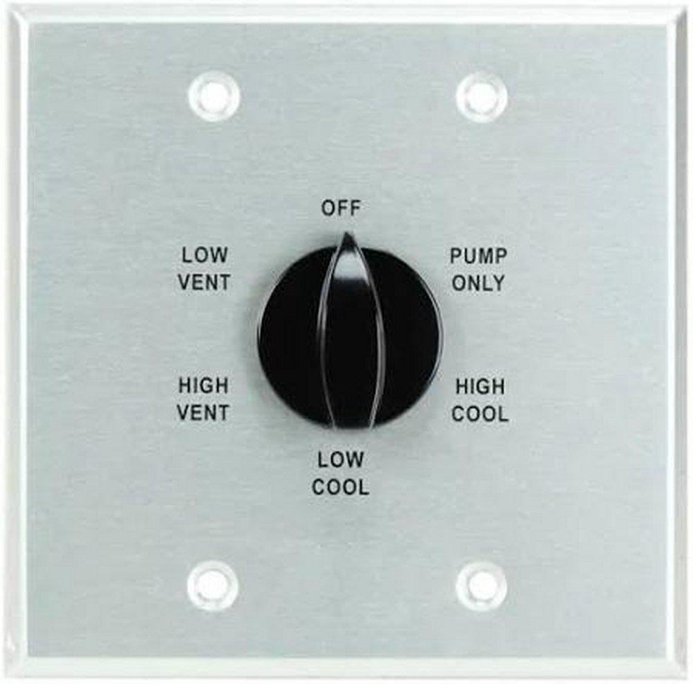 Dial Manufacturing 2-Gang Metal Wall Switch 