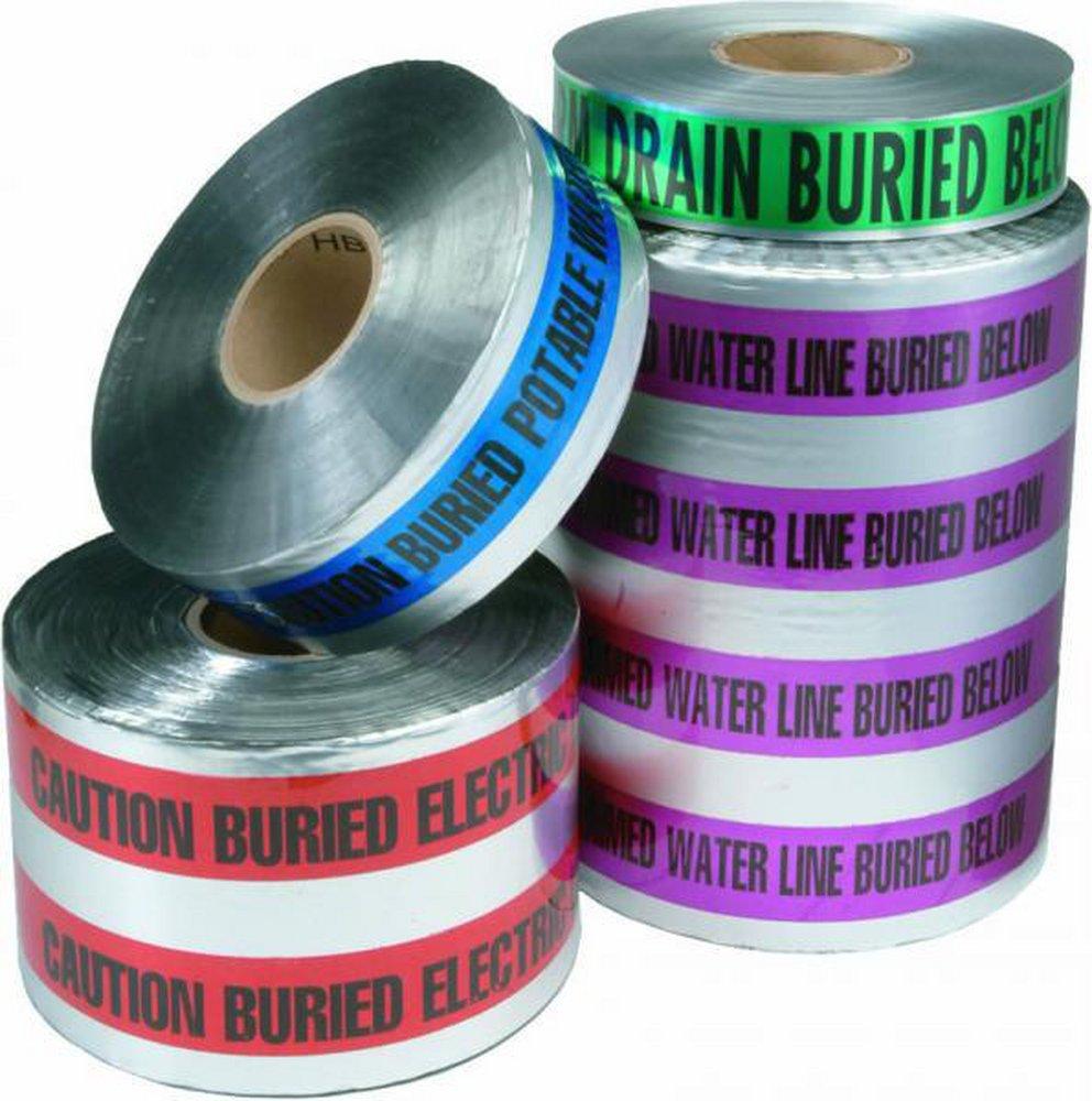 Christy's Green 6 in. x 1000 ft. Storm Drain Underground Detector Tape 