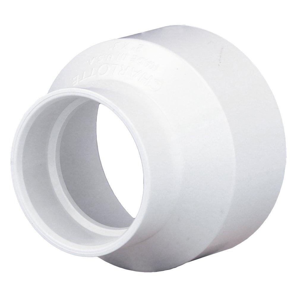 White PVC DWV Coupling 