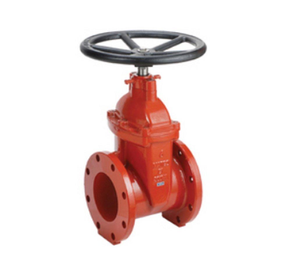 Clow Valve Flanged Ductile Iron Open Left Resilient Wedge Gate Valve 