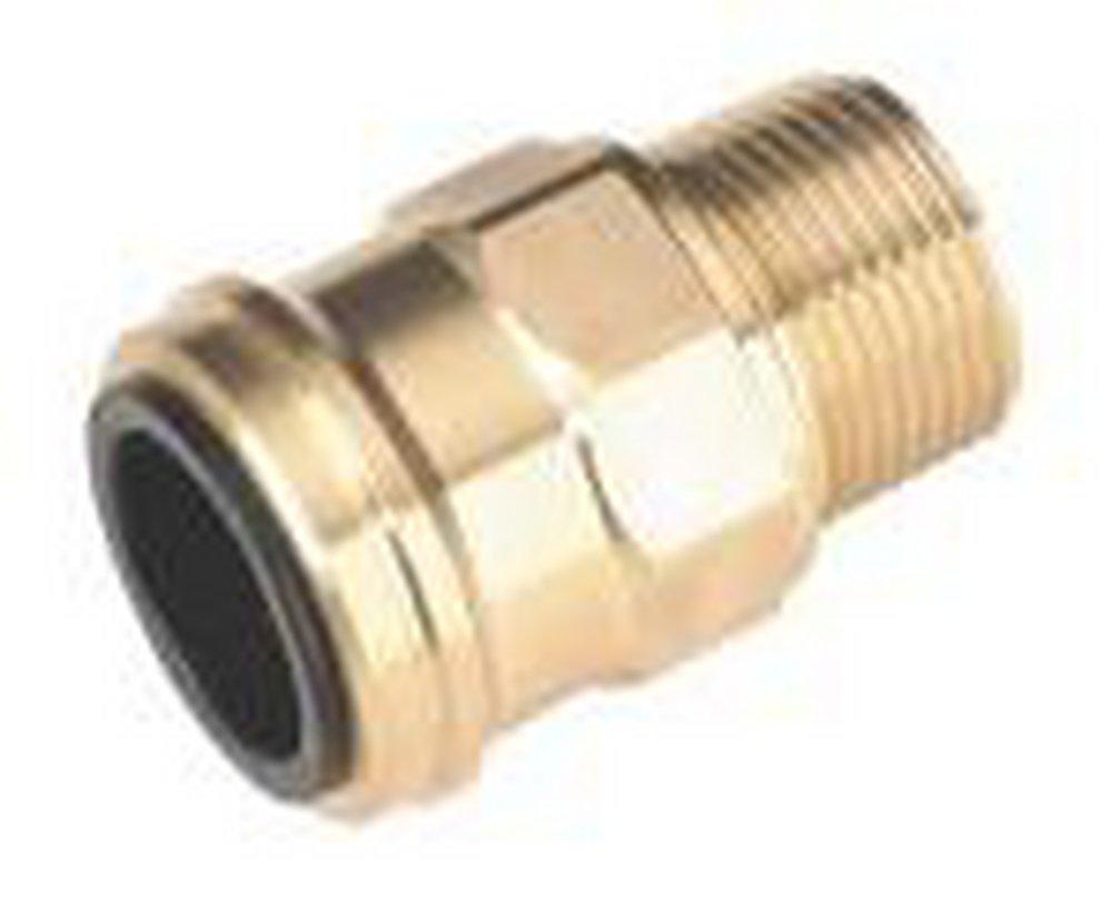 Fisher Polished Chrome 1/4 in. Female Pipe Top Outlet Hose Adapter Pre Rin 