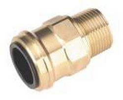 1/4 in. Female Pipe Top Outlet Hose Adapter Pre Rin in Polished Chrome