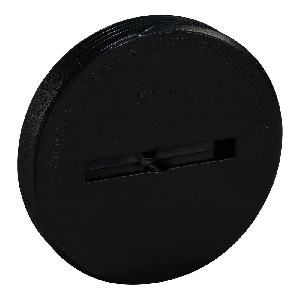 AB & A&trade; Black ABS Countersunk Cleanout Plug 