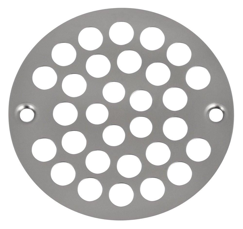 IPS Corporation Polished Chrome Stainless Steel Plated Screw Down Grate 