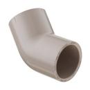 Beige Socket Straight Schedule 40 UV Rated PVC 45 Degree Elbow 