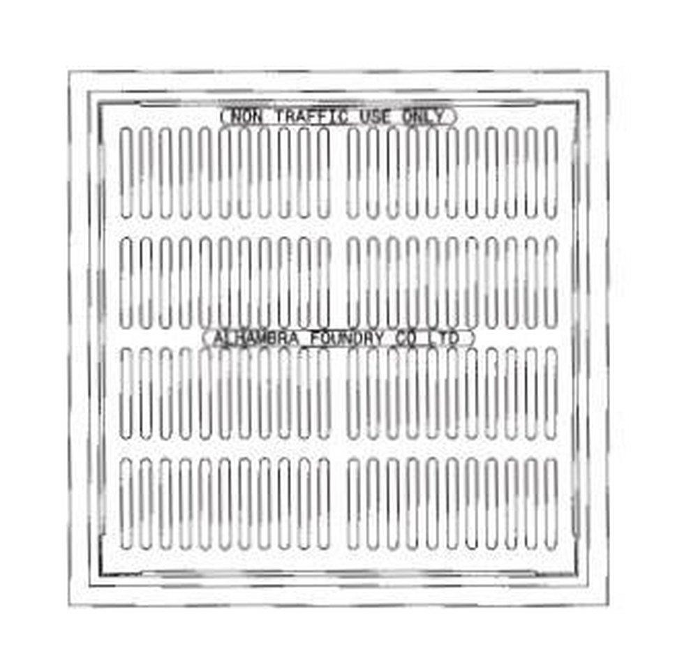 Alhambra Foundry 18 in. Cast Iron Non Traffic Frame Only 