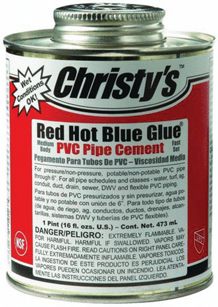 Christy's Fast Set PVC Deep Blue Pipe Cement 
