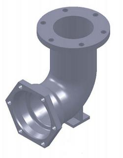 36 x 6 in. Mechanical Joint Ductile Iron Bury Elbow