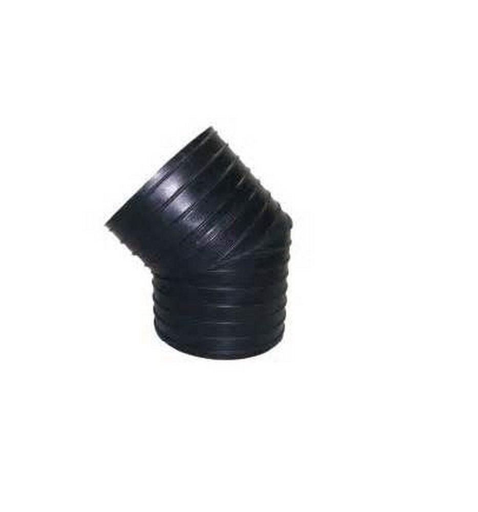 ADS&reg; Black Bell End Fabricated Corrugated Straight HDPE 45 Degree Elbow 