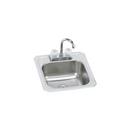Elkay Brushed Satin 15 x 15 in. 2 Hole Drop-in Stainless Steel Bar Sink 