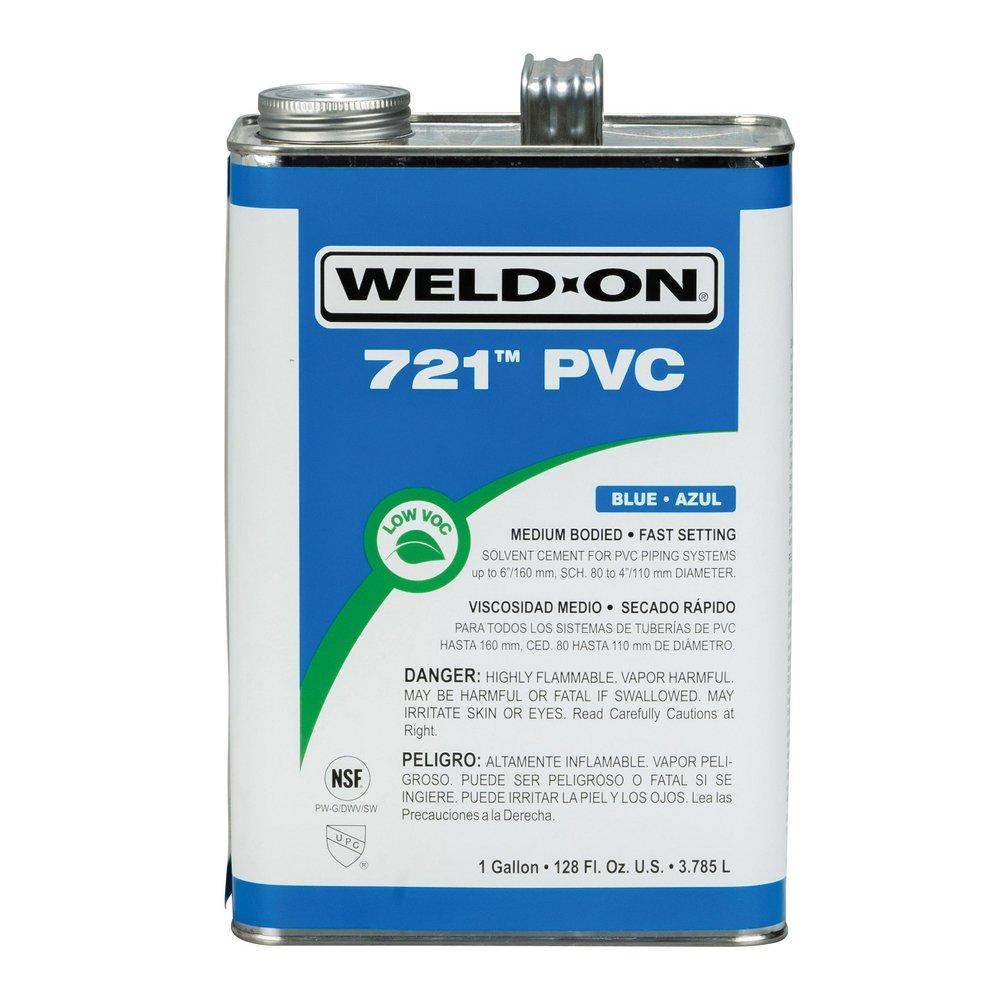Weld-On&reg; Fast Set PVC Blue Pipe Cement 