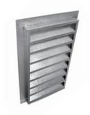 24 x 14 in. Square Top Louvered Hood