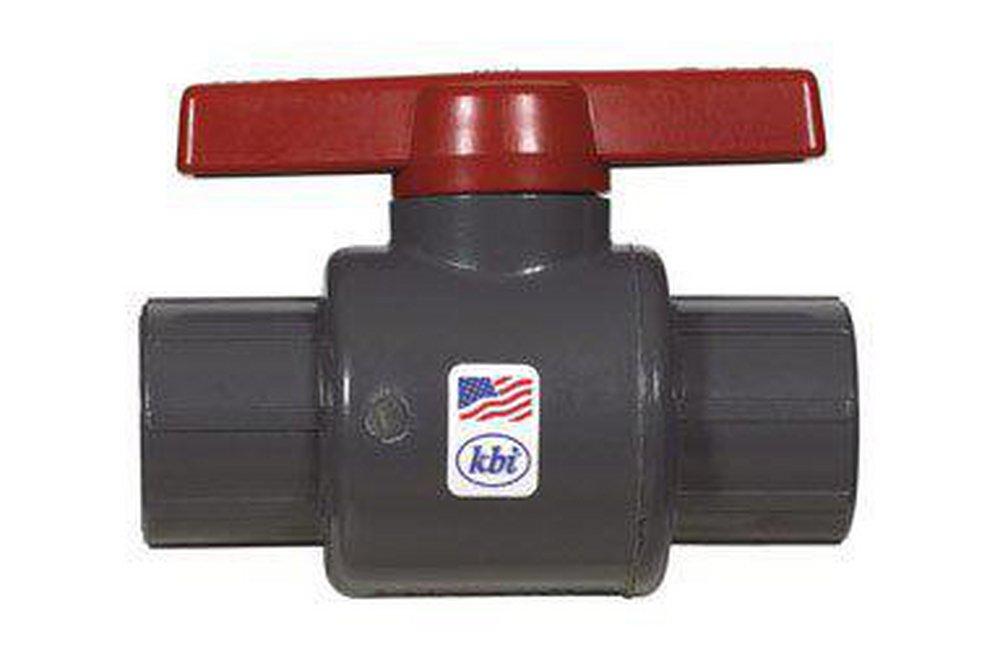 King Bros Grey Plastic Slip 150# Ball Valve 
