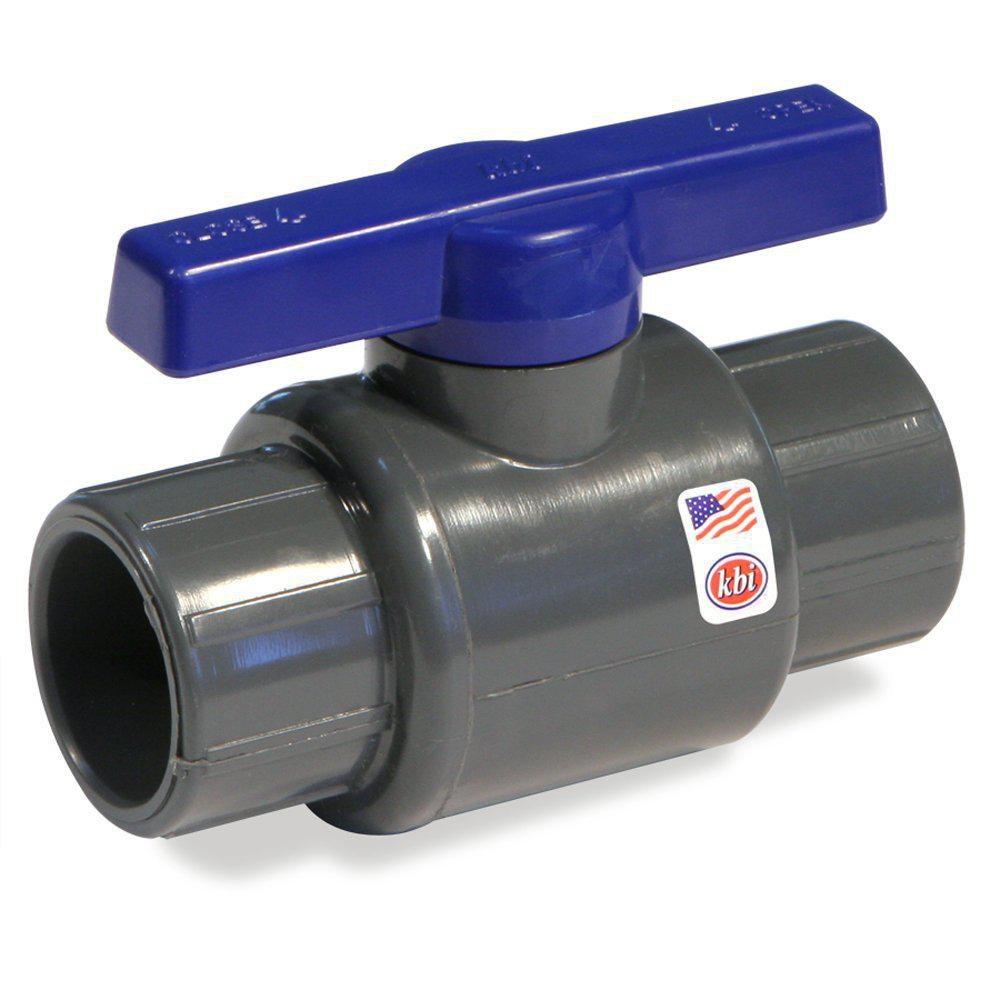 King Bros 1 in. Plastic 150# Ball Valve 