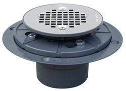 2 in. Inside Caulk Plastic Stainless Steel Shower Drain