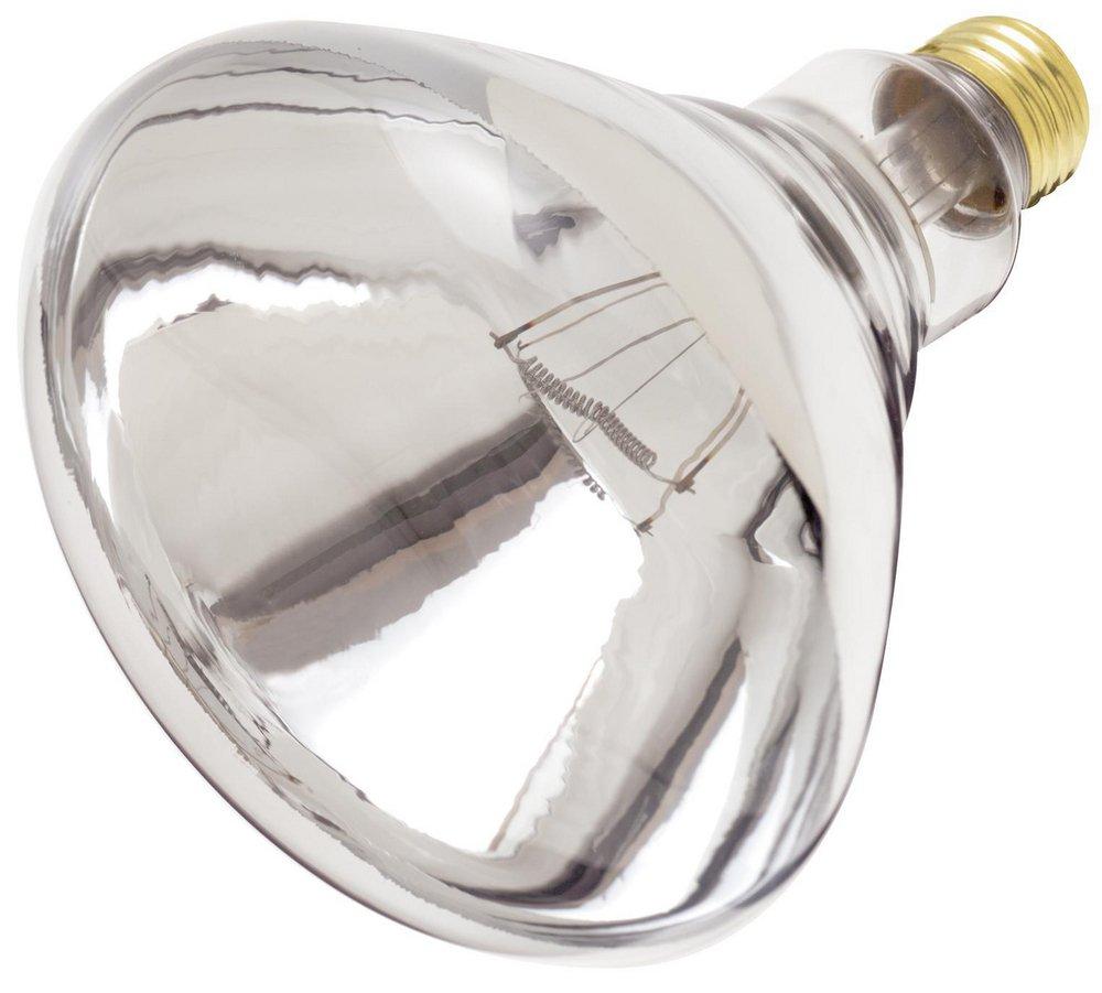 SATCO Clear R40 Dimmable Incandescent Heat Lamp with Medium Base 