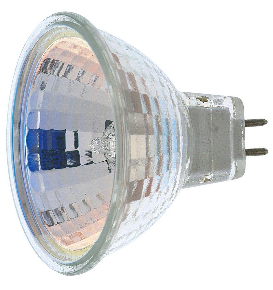SATCO Clear/Warm White MR16 Dimmable Halogen Light Bulb with GX5.3 Base 
