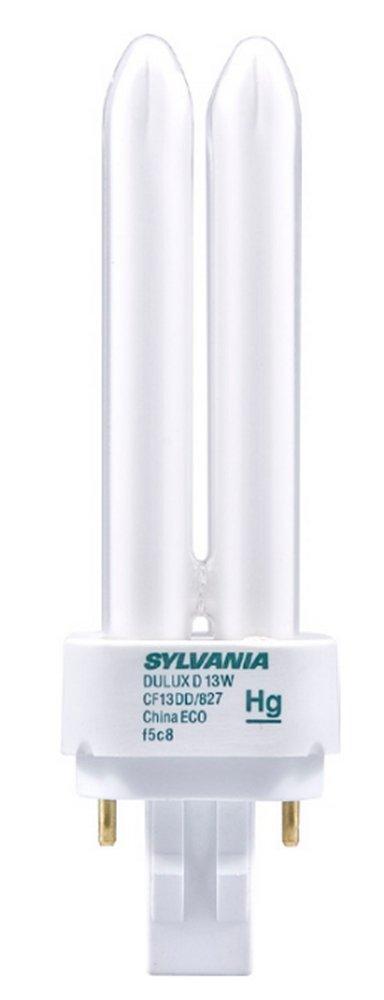 Sylvania White T4 Compact Fluorescent Light Bulb with GX23-2 Base 